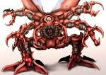  beetle claws digimon emudoru insect insect_wings kuwagamon lowres mandibles monster multiple_arms no_humans open_mouth shadow sharp_teeth solo wings 