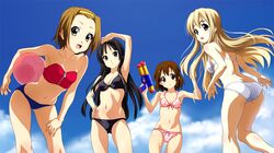  akiyama_mio bikini hirasawa_yui k-on! kotobuki_tsumugi norizou_type-r r&#039;s_factory swimsuit tainaka_ritsu wallpaper 