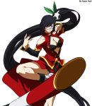  blazblue cleavage litchi_faye_ling glasses signed vector 