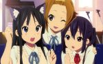  akiyama_mio animal_ears catgirl k-on! nakano_azusa nyantype seifuku tainaka_ritsu 