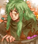  dusttodust48 green_eyes green_hair male n_(pokemon) oscar_the_grouch personification sesame_street trashcan 