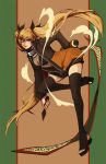  blonde_hair blue_eyes breasts cleavage feet genderswap kunai long_hair na_young_lee naruko naruto open_clothes scroll sexy_no_jutsu solo thigh-highs thighhighs toeless_socks toes twintails uzumaki_naruto very_long_hair weapon wink 