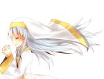  closed_eyes eyes_closed habit index long_hair nun praying prying silver_hair solo to_aru_majutsu_no_index yarawi 