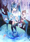  blue_eyes blue_hair feet_in_water fish gumi hatsune_miku hatsune_miku_(append) headphones hologram holographic_monitor kagamine_len kagamine_rin kai_(pixiv93444) kaito kamui_gakupo lily_(vocaloid) long_hair megurine_luka meiko miki miku_append sf-a2_miki soaking_feet thigh-highs thighhighs twintails very_long_hair vocaloid vocaloid_append water 