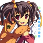  :d brown_eyes brown_hair doll enoo gloves happy long_hair lowres oekaki open_mouth purple_eyes smile solo tales_of_(series) tales_of_the_abyss tokunaga twintails violet_eyes white_gloves 