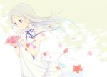  ano_hi_mita_hana_no_namae_wo_bokutachi_wa_mada_shiranai blue_eyes flowers honma_meiko petals 