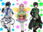  ao_no_exorcist headphones moriyama_shiemi okumura_rin okumura_yukio stars 