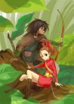  arrietty bow_(weapon) ghibli karigurashi_no_arrietty leaf miniboy minigirl spiller studio_ghibli weapon 