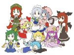  :&gt; :d =_= ^_^ apron arm_grab ascot barefoot bat_wings blonde_hair blue_dress blue_eyes blue_hair blue_ribbon blush_stickers book bow braid buttons carrying chibi china_dress chinese_clothes cirno closed_eyes crescent daiyousei detached_wings dress drooling everyone fairy_wings flandre_scarlet fork green_eyes green_hair hair_bow hair_ornament hairclip hand_on_hat hand_on_hip happy hat hat_ribbon head_wings highres hong_meiling izayoi_sakuya kneeling knife koakuma large_bow long_hair lying maid maid_headdress mary_janes multiple_girls necktie nervous open_book open_mouth patchouli_knowledge payot peconica petting pink_dress purple_dress purple_eyes purple_hair reading red_dress red_eyes red_hair red_ribbon remilia_scarlet ribbon rumia saliva shoes short_hair side_ponytail silver_hair sitting skirt skirt_set sleeping smile star striped striped_dress the_embodiment_of_scarlet_devil touhou twin_braids v_arms vertical_stripes vest waist_apron wings yellow_ribbon youkai 