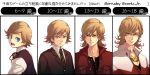  age_comparison age_progression barnaby_brooks_jr blonde_hair blue_eyes child formal glasses jacket jewelry male necklace necktie red_jacket rimuro suit teenage tiger_&amp;_bunny translation_request vest young 