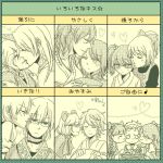  closed_eyes eyes_closed face heart hoshiguma_yuugi incipient_kiss kaenbyou_rin kirisame_marisa kiss kisume komeiji_satori kurodani_yamame mizuhashi_parsee mntusui monochrome morichika_rinnosuke nazrin onozuka_komachi reiuji_utsuho shikieiki_yamaxanadu toramaru_shou touhou translation_request wince yuri 