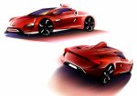  concept_art motor_vehicle namco no_humans red ridge_racer vehicle 