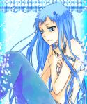  artist_request blue_eyes blue_hair bluebell bracelet hair_ornament jewelry katekyo_hitman_reborn katekyo_hitman_reborn! long_hair mermaid monster_girl necklace shinohara_yui smile solo underwater water 