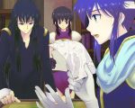  black_hair celice celice_(fire_emblem) celice_baldos_chalphy fire_emblem fire_emblem:_seisen_no_keifu gloves headband lakche lakche_(fire_emblem) manuko map purple_eyes shanan shanan_(fire_emblem) short_hair violet_eyes 