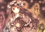  :o bad_id book hat long_hair monochrome open_mouth patchouli_knowledge solo touhou wiriam07 