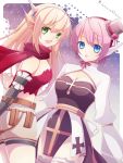  alternate_color archbishop artist_request assassin_cross blonde_hair blue_eyes breasts cleavage green_eyes hat head_wings headband long_hair mini_top_hat mireisaki multiple_girls open_mouth pink_hair ragnarok_online ranger ranger_(ragnarok_online) scarf short_hair thigh-highs thighhighs top_hat 