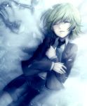  bad_id barnaby_brooks_jr blonde_hair child closed_eyes eyes_closed formal jacket male necktie photo photo_(object) short_hair shorts sleeping solo suit teddy_(artist) tiger_&amp;_bunny young 