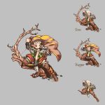  boots bow_(weapon) cloak dragon&#039;s_crown dragon's_crown elf_(dragon&#039;s_crown) elf_(dragon's_crown) gloves hood knife lowres moyasiwhite pixel_art solo thigh-highs thigh_boots thighhighs vanillaware weapon 