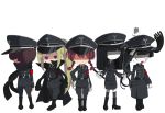  bad_id black_hair blonde_hair blue_eyes braid braids brown_hair extra_arms eyes_closed gloves hair_over_eyes hat high_heels kamakurako long_hair madotsuki mafurako military military_uniform mogeko mogeko_(okegom) monoe monoko nazi necktie peaked_cap poniko ponytail scarf short_hair skirt tears trenchcoat twin_braids twintails uniform whip yume_nikki 