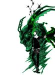  green highres kamen_rider kamen_rider_ooo_(series) male monochrome monster uva yoshiumi 