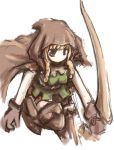  boots bow_(weapon) braid brown_eyes cloak dragon&#039;s_crown dragon's_crown elf_(dragon&#039;s_crown) elf_(dragon's_crown) gloves hood solo thigh-highs thigh_boots thighhighs twin_braids vanillaware weapon 