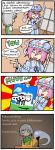  animalization comic cow diary drawfag english finnish konpaku_youmu konpaku_youmu_(ghost) lamp light painting pink_hair pun ribbon saigyouji_yuyuko setz silver_hair smile sonic sonic_the_hedgehog sword tongue touhou translated weapon 