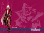  character_name flower gloves ibara lace_rose long_hair necktie rose title_drop tomoyuki_kotani wallpaper white_hair 