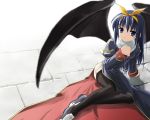  anime black_hair demon dress girl halloween long_hair ragnarok_online wings 