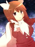  brown_hair delibird gloves long_hair personification pokemon red_eyes sack solo yasai 