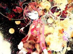  abstract braid madotsuki meola paint_splatter yume_nikki 