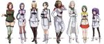  6+girls 8girls eroquis multiple_girls uniform 