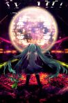  detached_sleeves drpow from_behind green_hair hatsune_miku long_hair skirt solo spring_onion thigh-highs thighhighs tom_(drpow) twintails very_long_hair vocaloid 