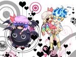  blonde_hair blue_hair character_request crossover discharge_cycle fang felden fernandez flandre_scarlet galaxy_fight hat heart m.u.g.e.n red_eyes remilia_scarlet short_hair sunsoft touhou vampire waku_waku_7 wings 