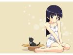  animal black_hair blush cat gokou_ruri hat long_hair ore_no_imouto_ga_konna_ni_kawaii_wake_ga_nai 