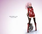  3d black_legwear blue_eyes boots guitar headphones headphones_around_neck ikeda_(hayato) instrument lips megurine_luka pink_hair reflection solo standing sweater thigh-highs thighhighs vocaloid wallpaper zettai_ryouiki 