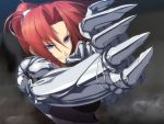  armor blue_eyes game_cg kikokugai red_hair redhead 