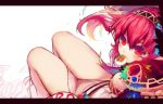  character_request eating food goose_h hairband legs letterboxed pink_hair pointy_ears ragnarok_online red_eyes sorcerer_(ragnarok_online) 