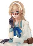  blonde_hair blue_eyes end_of_eternity glasses gloves hairband haruhito1211 long_hair reanbell ribbon solo 