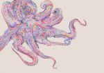  absurdres eikichi eikichi_(pixiv) grey_background highres octopus original simple_background tentacle tentacles 