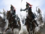  army cavalry helmet horse horseback_riding military military_uniform original sword tomw uniform war weapon 