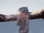  esukee fubuki_shirou inazuma_eleven inazuma_eleven_(series) male mountain scarf short_hair snow white_hair wings 