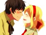  almost_kiss axis_powers_hetalia belgium_(hetalia) couple spain_(hetalia) tagme 