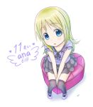  :o ana_coppola blonde_hair blue_eyes blush child from_above gotou_hisashi highres ichigo_mashimaro long_hair looking_up sitting thigh-highs thighhighs zettai_ryouiki 