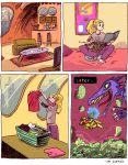  animated animated_gif barefoot battle book casual cat comic dragon laundry laundry_basket metroid reading ridley samus_aran sitting zac_gorman 