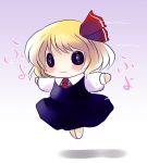  :3 blonde_hair blush_stickers dress flying hair_ribbon o_o outstretched_arms ribbon rumia saliva solo spread_arms the_embodiment_of_scarlet_devil touhou youkai yume_shokunin 