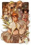  blue_eyes brown_hair flower glasses gloves green_eyes guy_cecil hairband jade_curtiss long_hair luke_fon_fabre natalia_luzu_kimlasca_lanvaldear red_eyes tales_of_(series) tales_of_the_abyss tamiko_(tamiko_jp) tear_grants twintails 