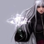  gloves highres ice king_of_fighters kula_diamond lips long_hair red_eyes snk solo very_long_hair white_hair 