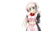  blue_eyes grey_hair mabinogi maid nao 