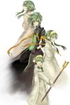  florian gloves green_eyes green_hair hair_tubes ion male miho_(mi) multiple_boys staff sync tales_of_(series) tales_of_the_abyss 