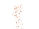  animated_gif dancing fang gif kiyal matsukaze_yukiji parody pieces_of_sweet_stars sketch star tengen_toppa_gurren_lagann wink 